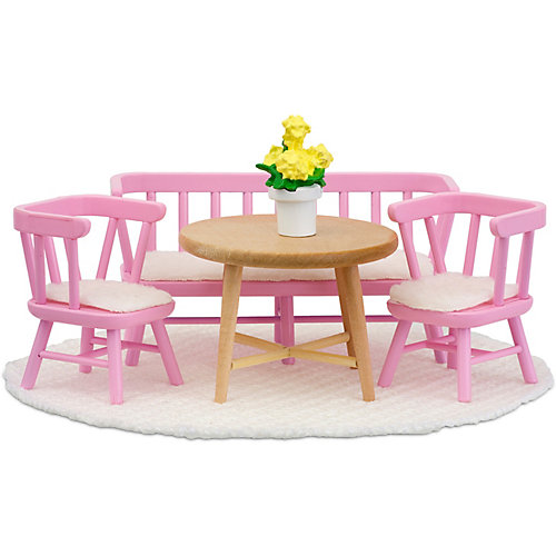 Мебель для домика Lundby "Смоланд" Обеденный уголок, розовый от Lundby