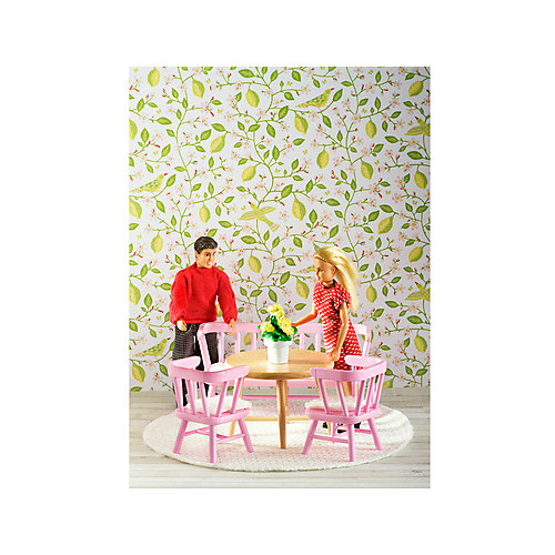Мебель для домика Lundby "Смоланд" Обеденный уголок, розовый от Lundby