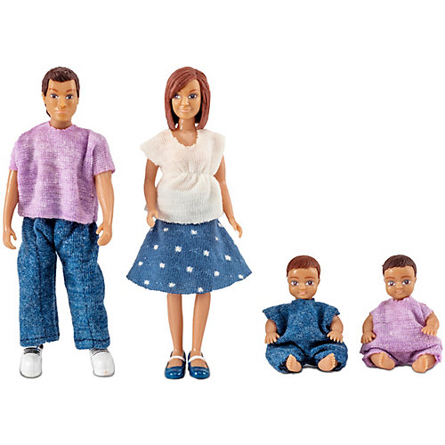 Куклы для домика Lundby Семья с двумя малышами от Lundby