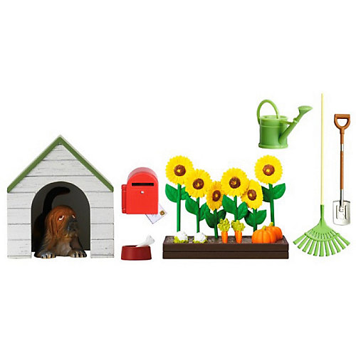 Аксессуары для домика Lundby "Смоланд" Садовый набор с питомцем, 1:18 от Lundby
