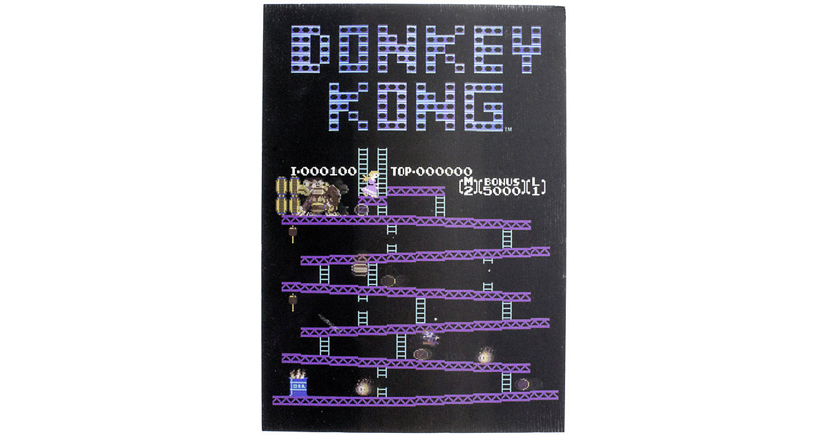 Super Mario Donkey Kong Lentikular Notizbuch