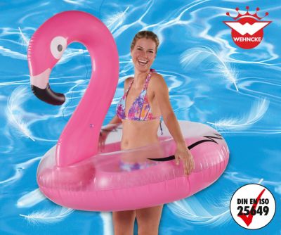 Happy People XXL Flamingo pink Schwimmring Pool ca 120 x 120 cm Schwimmspaß 