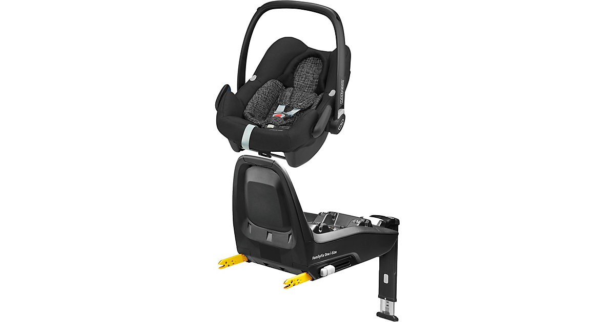 Maxi-Cosi · Babyschale Rock, Black Grid, inkl. Basis FamilyFix One i-Size Gr. 0-13 kg Maxi-Cosi · Babyschale Rock, Black Grid, inkl. Basis FamilyFix One i-Size Gr. 0-13 kg