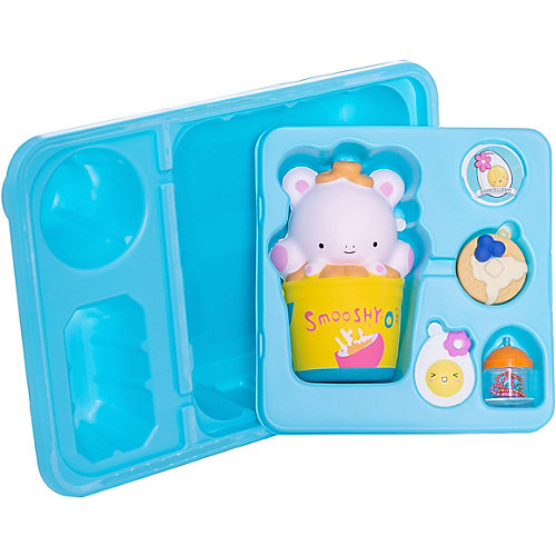 Игрушка-антистресс Smooshy Mushy Bento "Школьный завтрак", 2 серия, Бегемотик Харпер от Smooshy Mushy