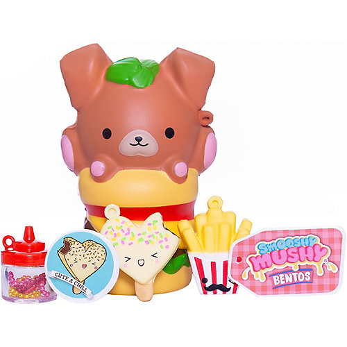 Игрушка-антистресс Smooshy Mushy Bento "Школьный завтрак", 2 серия, Собачка Либби от Smooshy Mushy