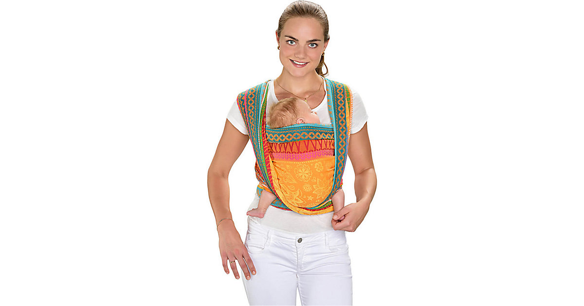 Hoppediz · Tragetuch Jacquard gewebt, Maxi, Sunny Mind by Bine Brändle Hoppediz · Tragetuch Jacquard gewebt, Maxi, Sunny Mind by Bine Brändle