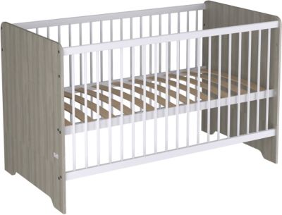 Kombi-Kinderbett Simple, 140 x 70 cm, Nordic Ulme, 1176.35 grau/braun