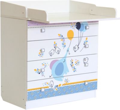 Wickelkommode Simple 1580 mit Motiv, 1288.9.1 wei Modell 3