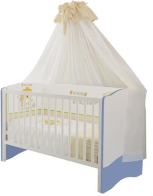 Kombi-Kinderbett Simple, 140 x 70 cm, wei-blau, 1176.17 blau/wei