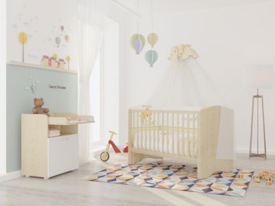 Комод polini kids simple 1270 клен белый