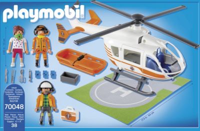 PLAYMOBIL Hubschrauber Von Hilfe 70048 Kind Mädchen Junge Spiel Spielzeug Noel 