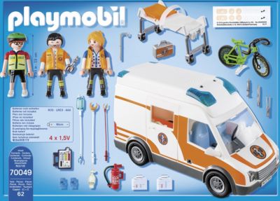 PLAYMOBIL® City Life 2er Set 70049 70052 Rettungswagen Rettungs-Balance-Roller 