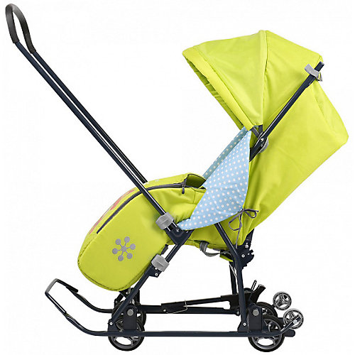 Санки-коляска Ника детям Disney Baby 1 Тигруля лимонный от Nika-Kids