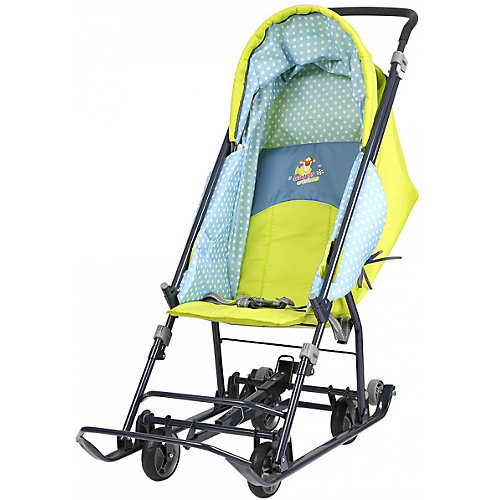 Санки-коляска Ника детям Disney Baby 1 Тигруля лимонный от Nika-Kids