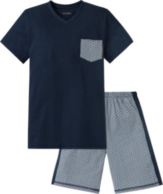 Schlafanzug grau Gr. 140 Jungen Kinder