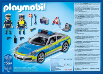 Playmobil 70066 Polizei Auto Porsche Carrera 4S mit Figuren und Zubehör Neu OVP 