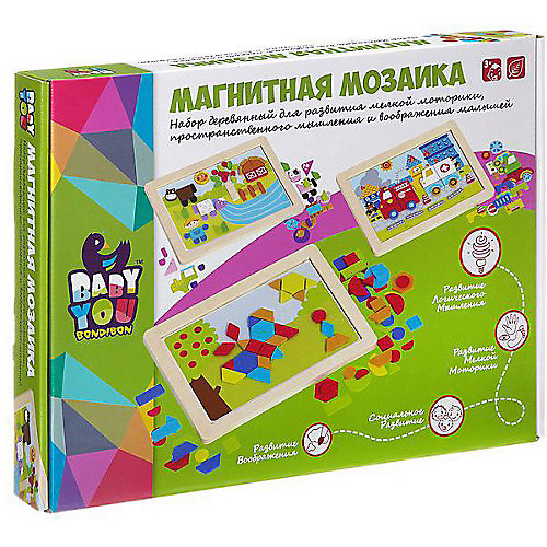 Магнитная мозаика Bondibon "Baby You" Геометрические фигуры от Bondibon