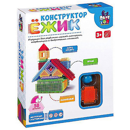 Конструктор Bondibon "Ёжик" Дом, 58 деталей от Bondibon