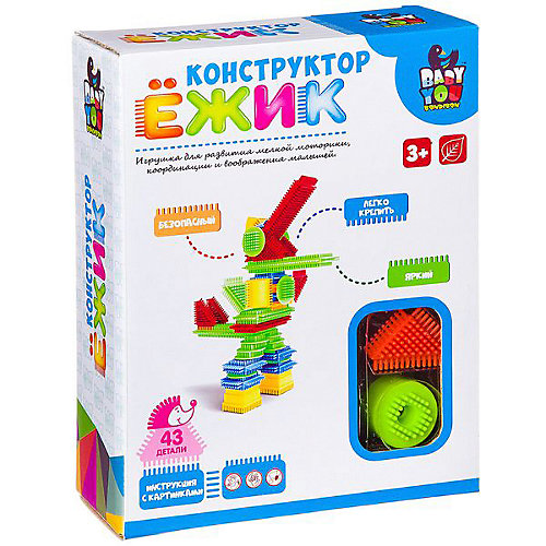 Конструктор Bondibon "Ёжик" Робот, 43 детали от Bondibon