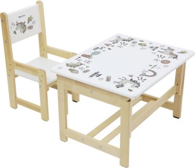 Kindersitzgruppe Eco 400 Sm Unicorn Aus Holz 3051 01 Polini