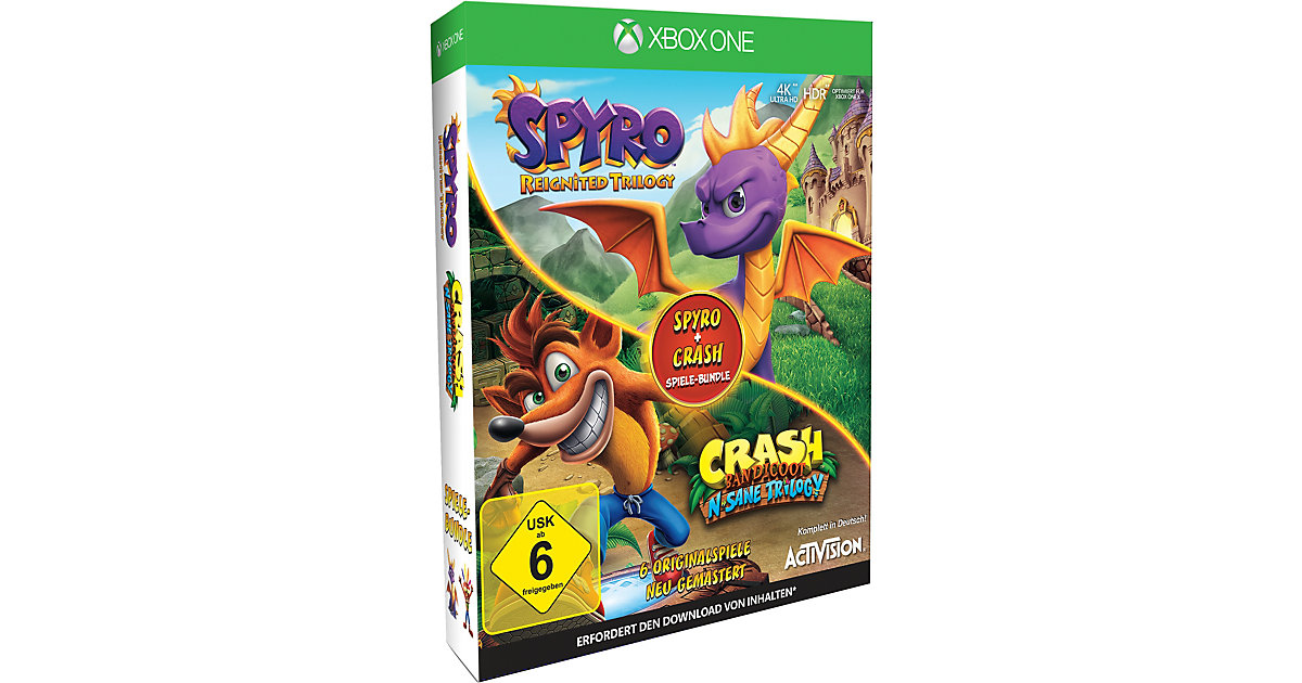 XBOXONE Spyro + Crash REM. Spiele Bundle