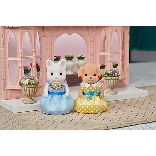 Набор Sylvanian Families Series Town "Модные платья", светло-голубое и желтое от Эпоха Чудес