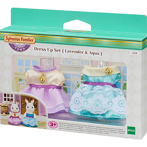 Набор Sylvanian Families Series Town "Модные платья", лавандовое и бирюзовое от Эпоха Чудес