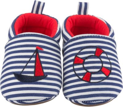 Krabbelschuhe für Ihr Baby | Lederpuschen günstig kaufen Develab Walki navy Nappa Winter Lauflernschuhe gefüttert