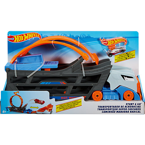 Автотрек Hot Wheels Stunt & Go "Трюковой тягач" от Mattel