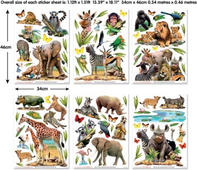 Wandsticker Jungle Safari Walltastic Mytoys