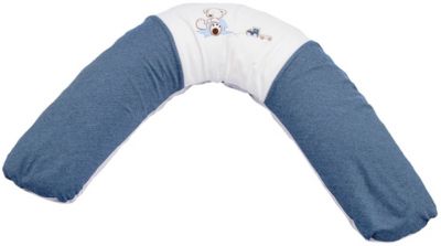 Bezug 34 Krönchen blau NEU Theraline Dodo Pillow Stillkissen 170 cm inkl