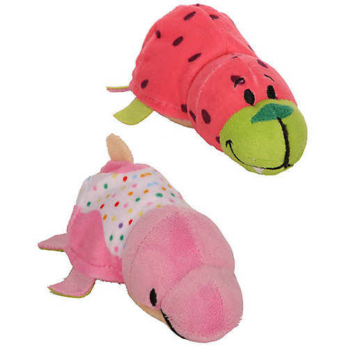 Мягкая игрушка-вывернушка 1toy "Ням-Ням" Морж с ароматом арбуза-Дельфин с ароматом пончика с кондитерской обсып от 1Toy