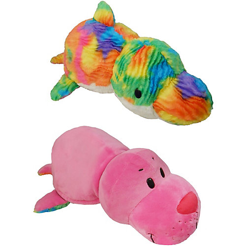 Мягкая игрушка-вывернушка 1toy Морской котик-Радужный дельфин, 40 см от 1Toy