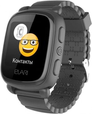 Часы-телефон Elari Kidphone 2, черные