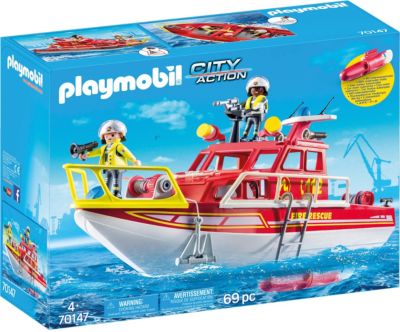 Playmobil 70147 Feuerloschboot Playmobil Mytoys