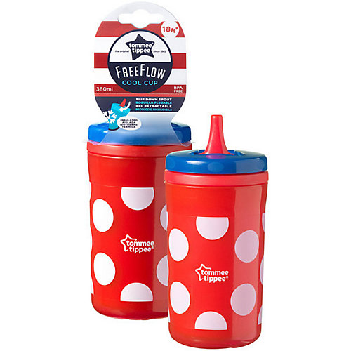 Стакан-поильник Tommee Tippee "Cool" c 18 мес, 380 мл, красный - разноцветный от Tommee Tippee