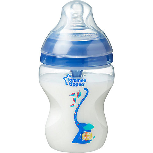 Бутылочка для кормления Tommee Tippee "Advanced" с усиленным антиколиковым клапаном и индикатором температуры, 260 мл., с от Tommee Tippee