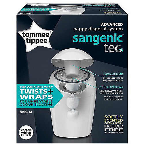 Утилизатор Tommee Tippee Sangenic TEC, белый от Tommee Tippee