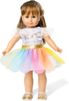 Puppen Kleidung Einhorn Kleid Henry für Puppen von 20 cm bis 25 cm Heless 9850.. 
