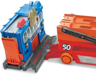 Spielauto Fahrzeug Truck mit Anhänger Spielzeugauto LKW Auto Spielzeug 20 cm 