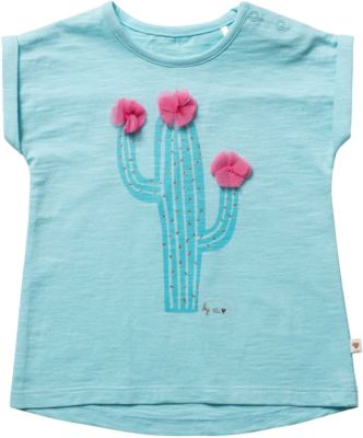 T-Shirt , Kaktus hellblau Gr. 74 Mädchen Baby