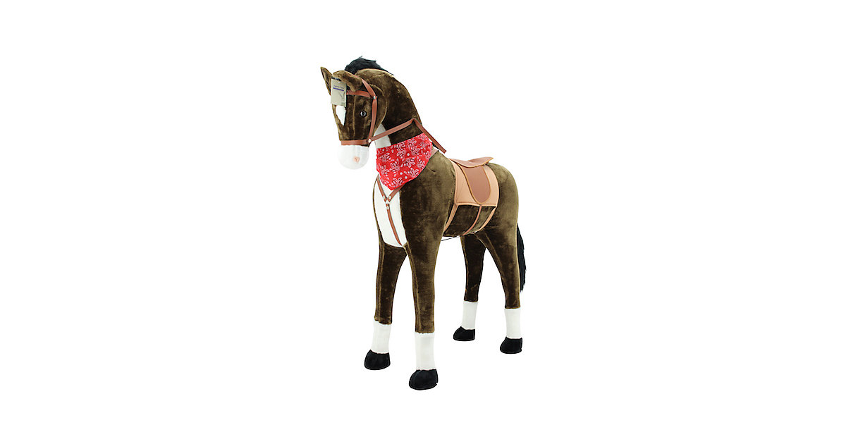 Sweety Toys 11525 GIANT XXL Riesen Pferd Plüschpferd Chocolate Stehpferd
