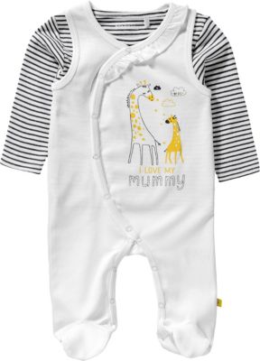 Strampler , Giraffe offwhite Gr. 50 M�dchen Baby