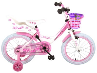 16" Kinderfahrrad Kinderrad Kinderfahrräder Rosa Mädchen Fahrrad mit Hilfsrad 