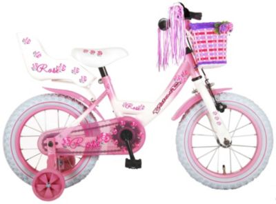 Barbie 14 Zoll 24 cm Mädchen Felgenbremse Kinder-Fahrrad Stützräder Bike  Ros... 