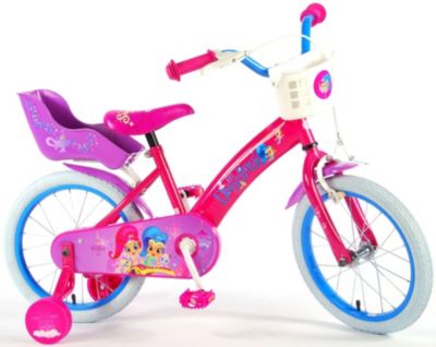 Kinderfahrrad - Mädchen - 16 Zoll - Pink, Shimmer & Shine ...