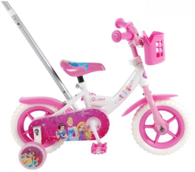 Kinderfahrrad Disney Princess 10 Zoll Kinder Fahrrad Cinderella mit Schubstange 