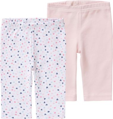 Baby Leggings Doppelpack rosa/weiß Gr. 86/92 Mädchen Kleinkinder