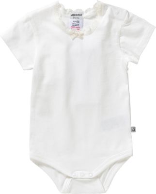Jacky Baby M/ädchen T-Shirt Kurzarm Spitzenapplikation Baumwolle