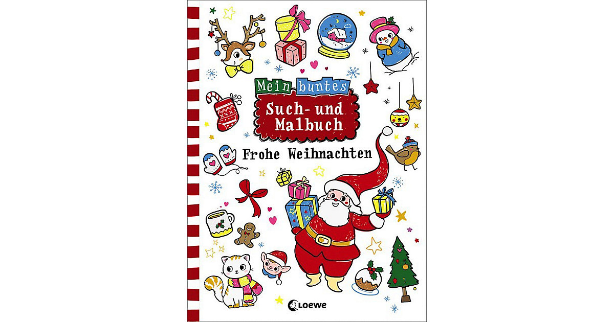Buch - Mein buntes Such- und Malbuch: Frohe Weihnachten